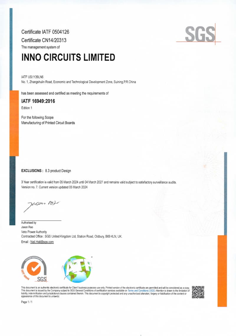 IATF 16949 Certified