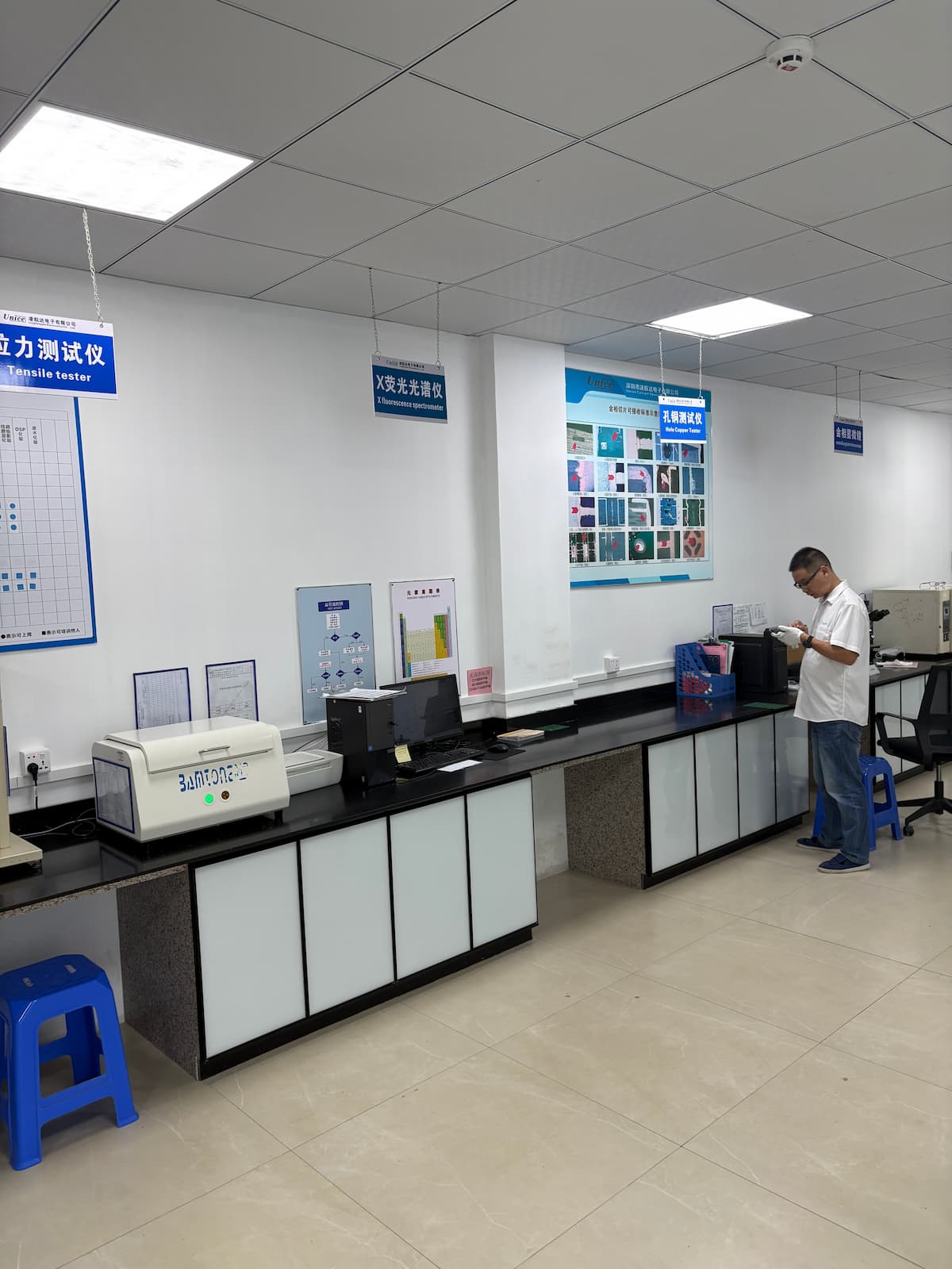 Linked Electronics Co., Limited PCB laboratory room for material analysis and quality testing