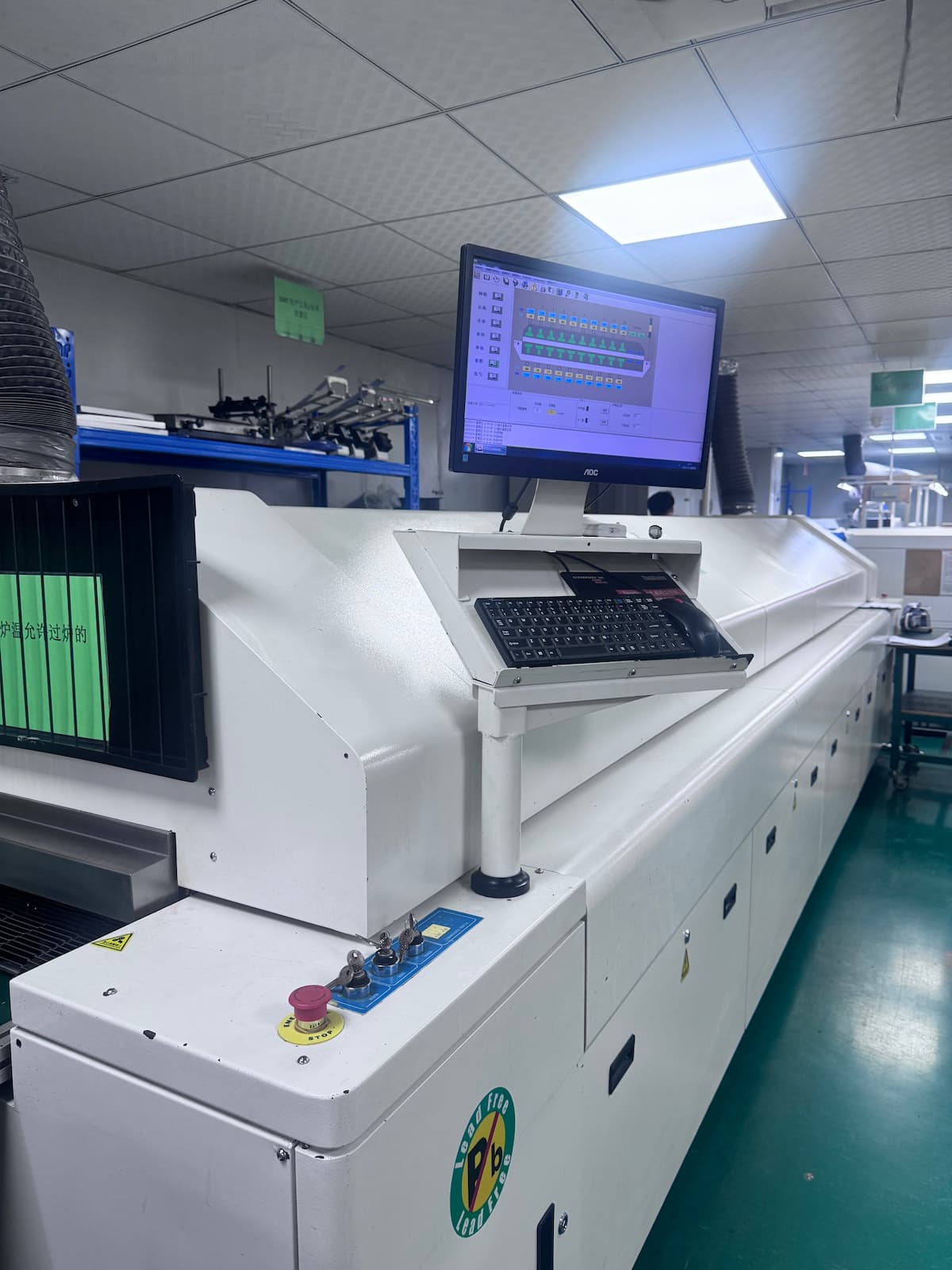 Linked Electronics Co., Limited SMT reflow oven for PCBA soldering in electronic assembly production